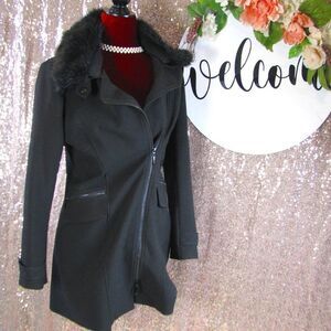 WHBM black coat XS